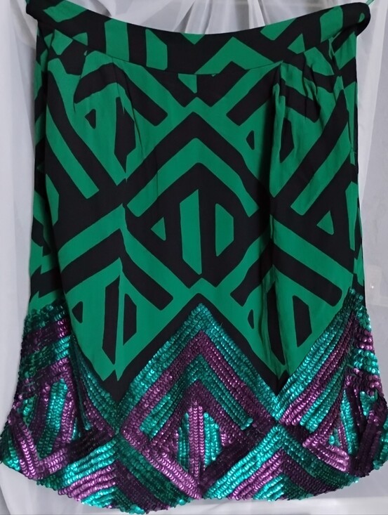Lily Rose Dresses & Skirts - Vintage 90s Y2K Expressions NWT Abstract Sequin Hem Mini Size 8